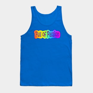 Full of Passion Neon Retro Rainbow Tank Top